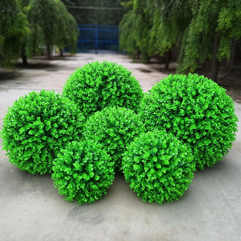 Искусственное растение гирлянда домашняя подвесная Пластиковая Зеленая Трава шар домашний декор