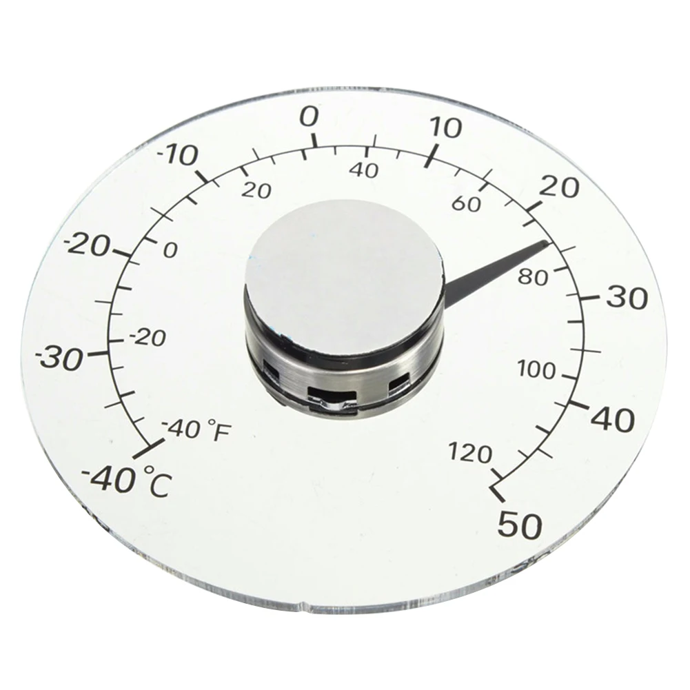 

Outdoor Thermometer Home Self-Adhesive Doors Window Transparent Waterproof Thermometer without Battery Paste &T8