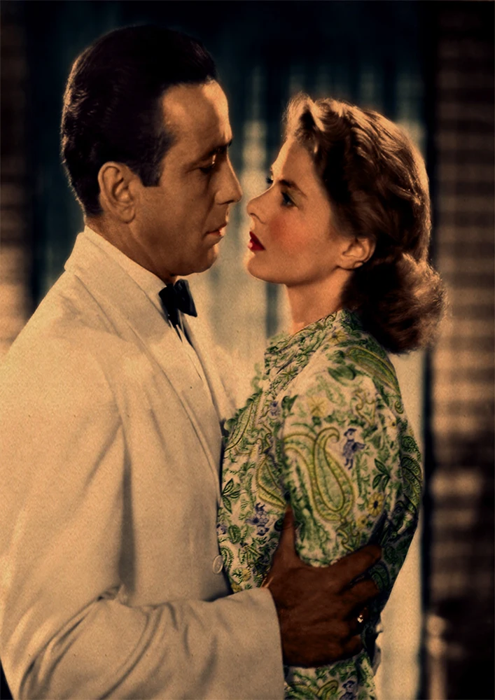 Casablanca Movie Poster, декоративная наклейка, плакат из крафт-бумаги, наклейка на стену, винтажная Наклейка на стену, настенный стикер по фильму - Цвет: 1
