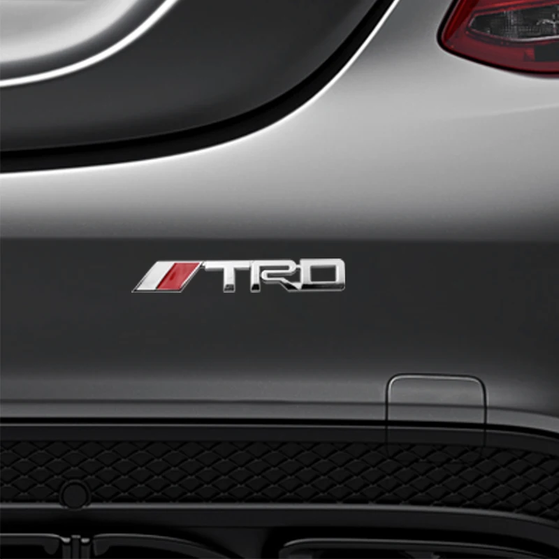 1 шт. автомобильный Стайлинг черный серебристый 3D логотип TRD эмблема наклейка