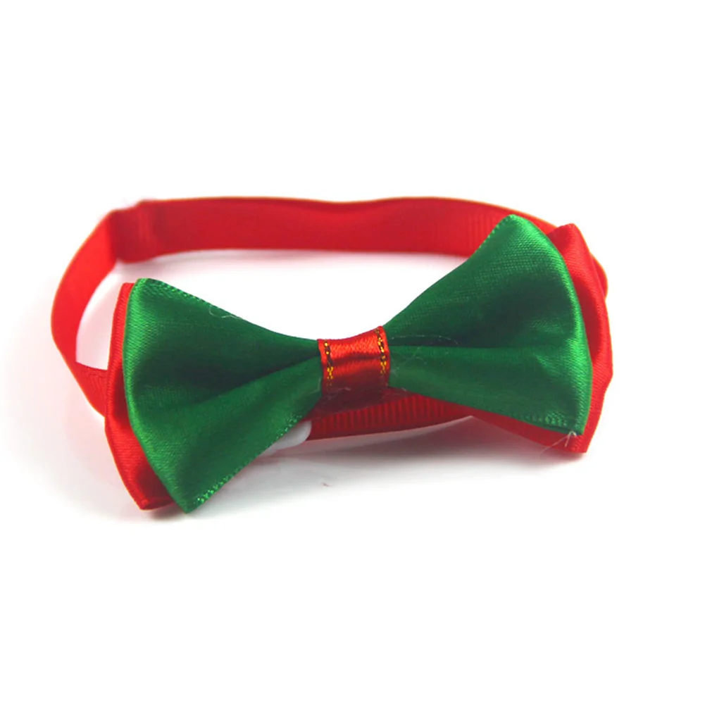 2 шт, Рождественский ошейник для питомца кошки собаки, шапка, галстук-бабочка, набор, регулируемый шейный ремень, аксессуары для ухода - Цвет: multicolor8
