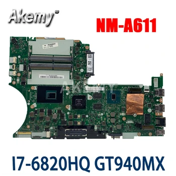

NM-A611 For Lenovo Thinkpad T460P Notebook Motherboard CPU i7 6820HQ GPU GT940M FRU 01YR836 01YR838 01YR841 01YR843