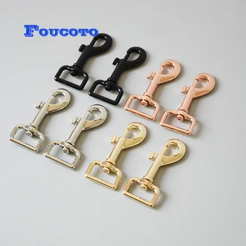 

20pcs/lot Metal swivel lobster clasp snap hook 25mm seat belt buckles paracord chain backpack DIY dog leash rope parts 4 colors