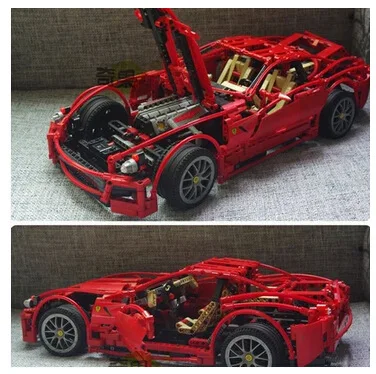 

-DECOOL 3333 Farah Plastic Large Car Rubber Assembled Building Blocks Model