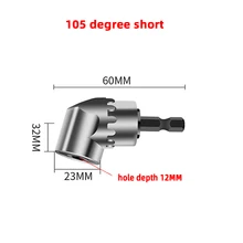  Hex Bit Adjustable 105/90 Degree Angle Screwdriver Socket Holder Adapter Bits Angle Drill Bit Magnetic Screw Driver Tool Socket 