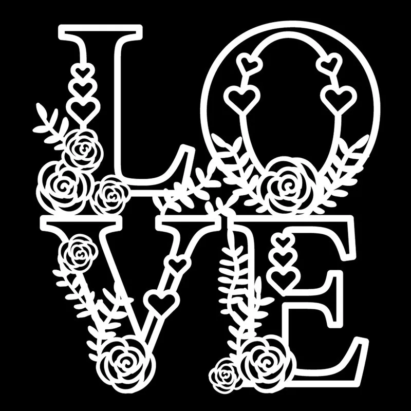 Металлические штампы Kokorosa с надписью Love Flower новинка 2019 для