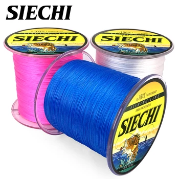 

SIECHI 8 Strands PE Braided Fishing Line Saltwater Fishing Weave Extreme Super Strong Super Power Casting 300M