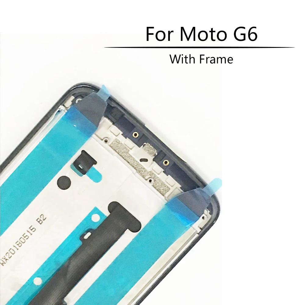 5," сенсорный экран для Motorola Moto G6 Play XT1922-1 XT1922-3 XT1922-4 ЖК сенсорный экран с рамкой дигитайзер дисплей