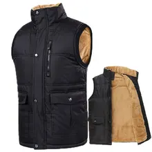 Осень-зима, флисовый мужской жилет, повседневный мужской жилет без рукавов, однотонный, черный, теплый, плюс размер, 7XL, толстый мужской жилет, куртка Casaco Gilet
