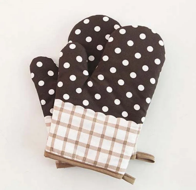 1PCS Microwave Oven Special Insulation Gloves Thickened High Temperature Oven Anti-hot Kitchen Baking Heat-resistant Gloves