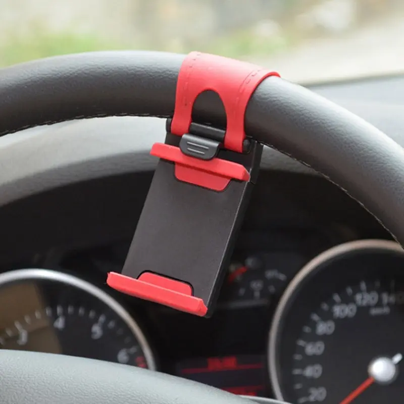 

Car Bracket Mini Air Vent Steering Wheel Clip Mount Mobile Smart Phone Holder GPS Support Navigator Stand Car Accessories