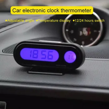 

Mini Multi-Functional Car Digital Clock Thermometer Automotive Hygrometer Decoration Ornament Clock In Car Car-Styling