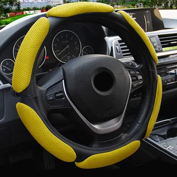 

Multi-color Steering Wheel Cover 1pc Interior Car Breathable Protector