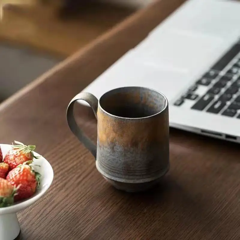 Vintage Coffee Mugs Made Japan | Handmade Stoneware Coffee