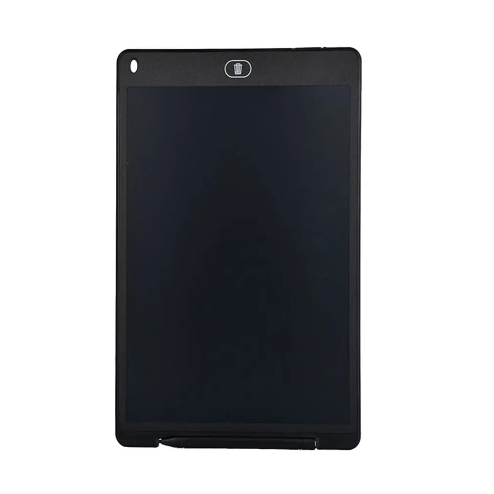 12 lcd планшет для письма, цифровой планшет для рисования, блокноты для рукописного ввода, портативная электронная доска для планшета, ультратонкая доска с ручкой dropshi - Цвет: Black