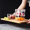 Small Containers with Lids, Glass Jars for Food, Can Overlap, Save Space Fridge Storage, Fruit Salad Fresh Bowl, Kitchen Items 3