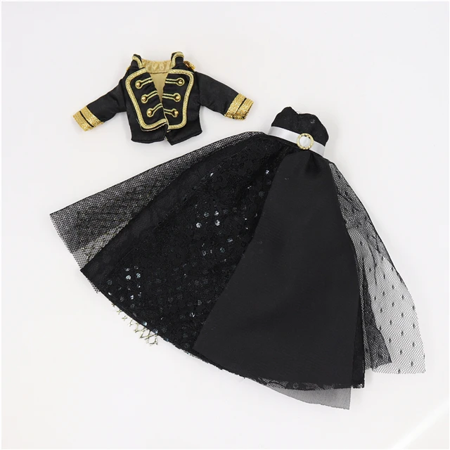 Blyth doll icy bjd наряды Готический цыганский стиль черный костюм только одежда без куклы - Цвет: like the picture