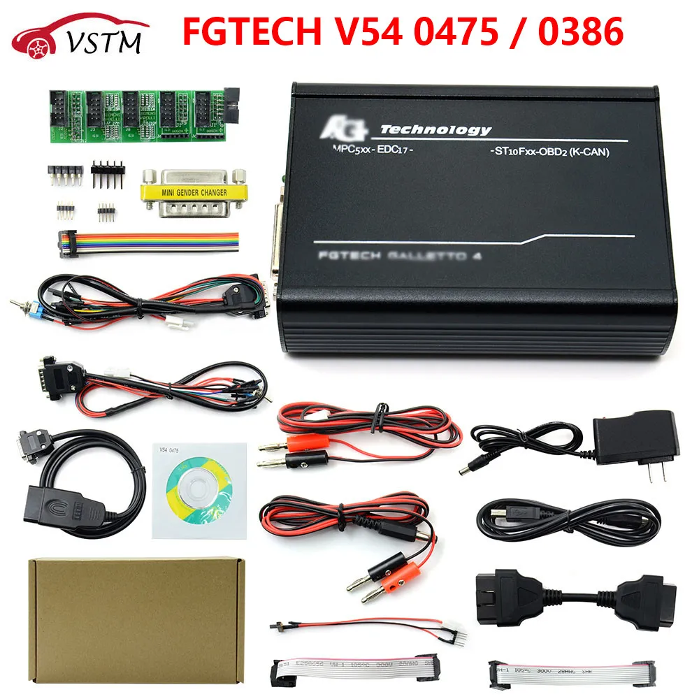 Сканер кодов FGtech VD300 V54 0386 0475 Galetto 4 Master инструмент для настройки чипов ECU FG Tech v54 BDM