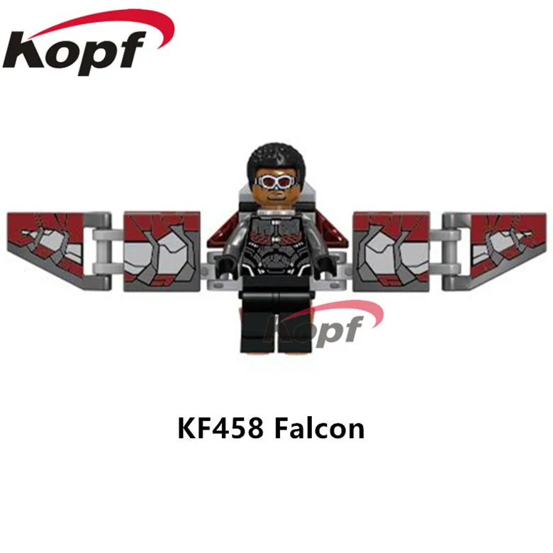 

Super Heroes Single Sale Infinity War Plastic Thor Vision Captain America Iron Man Building Blocks Best Children Gift Toys KF458