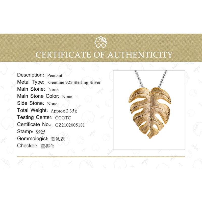 925 Sterling Silver Handmade Pendant for Women Gift