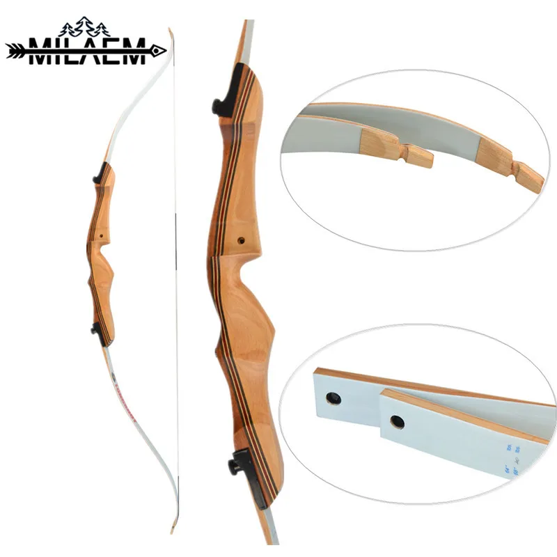 

68 inch American Hunting Bow 16/18/20/22/24/26/28/30/32/34/36/38 lbs Wooden Handle Recurve Long Bow Traditional Bow Shooting