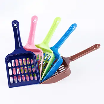 

Solid Color Kitten Cats Litter Tray Scoop Sifter Shovel Pet Cleaning Supplies