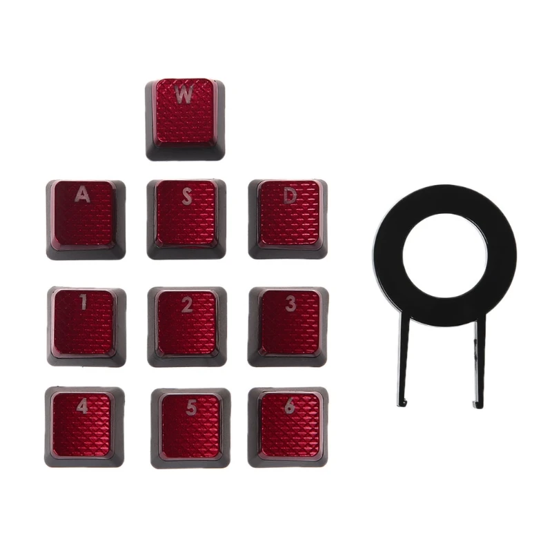 10 шт./упак. колпачки для Corsair K70 K65 K95 G710 RGB STRAFE механическая клавиатура Y98A - Цвет: Красный