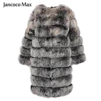 

Women Luxury Fur Coat Winter Thick Warm Real Fox Fur Jacket Lady Fashion Style Long Coat New Arrival S7439