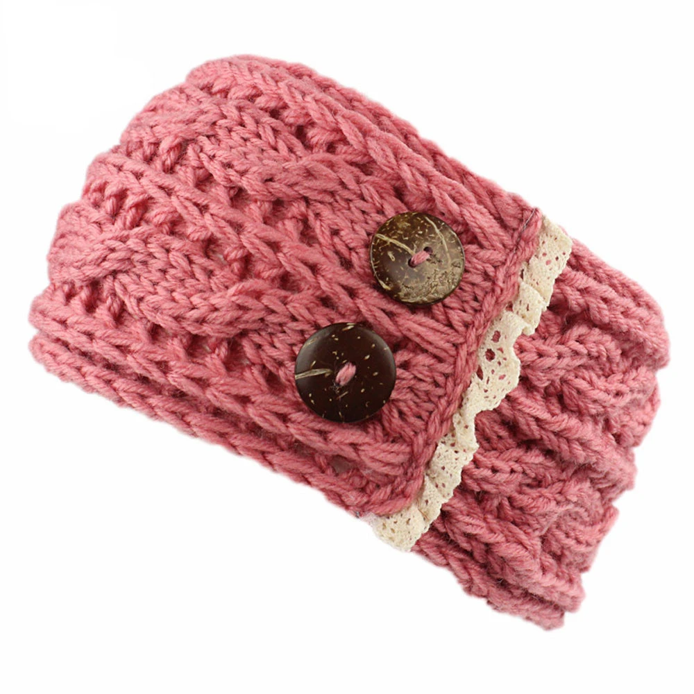  Hairbands Winter Knitted Women Diamonds Spliced Keep Hairbands Winter Warm Solid Handmade Keep Warm Headbands 1111
