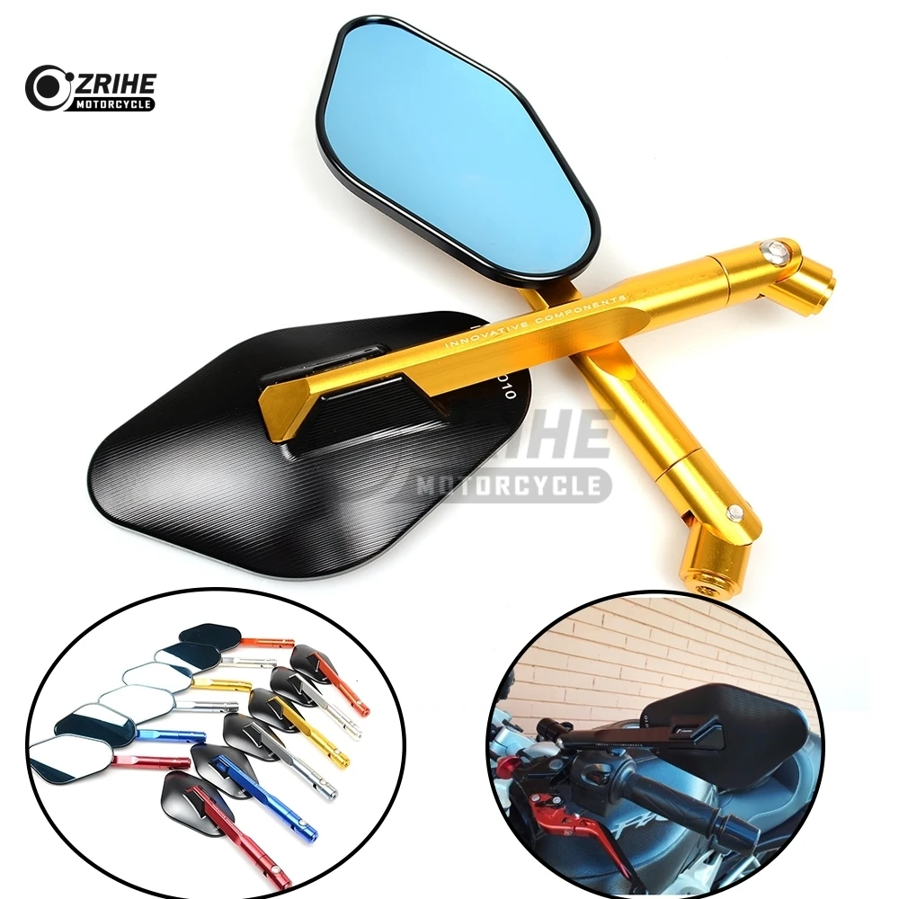 

Universal CNC Motorcycle Adjustable Side mirror Motorcross Rearview Mirrors For Ducati 899 959 1098 1100 1198 1199 1299