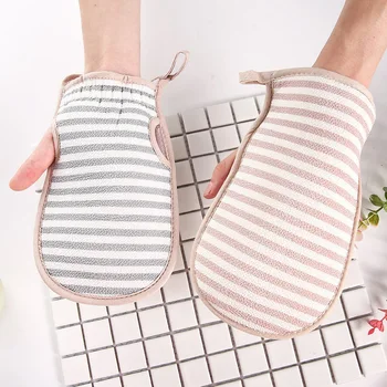 

Bathroom Shower Body Exfoliating Skin SPA Massage Glove Body Scrubber Bathroom Glove Cleaner for Shower;
