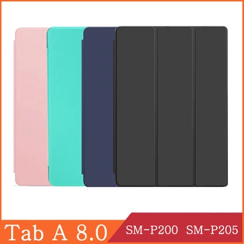 

Case For Samsung Galaxy Tab A 8 2019 SM-P200 SM-P205 8.0 WI-FI LTE Flip Tablet Cover PU Leather Smart Magnetic Stand Shell Coque