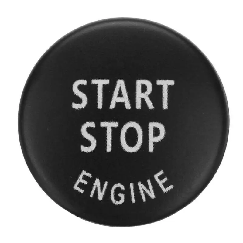 VODOOL машина заводится остановить двигатель Кнопка зажигания переключатель ключ крышка декор для BMW X1 E84 X3 E83 X5 E70 X6 E71 1 3 5 серии E87 E90 E91 - Название цвета: Черный