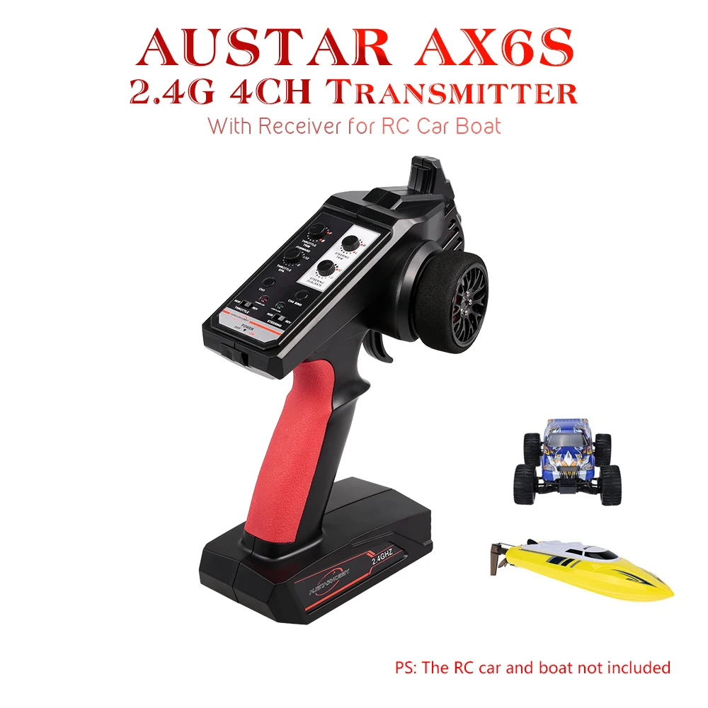 Оригинальный передатчик AUSTAR AX6S 2 4G 4CH Радио пульт дистанционного управления с