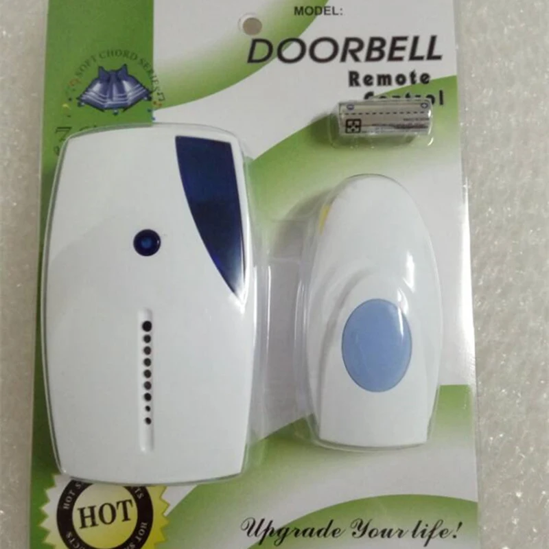 Умный дверной звонок, домашний беспроводной дверной звонок, светодиодный индикатор, водонепроницаемый электронный дверной звонок, громкий дверной звонок 9371ztou