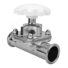 Мембранный клапан санитарная безопасность нержавеющая сталь фитинги для машиностроения 51 мм пищевой промышленности клапан