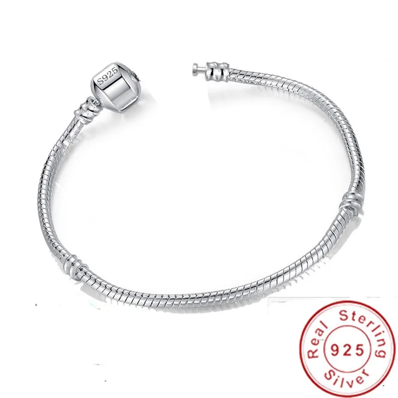 Большая распродажа Изящные Ювелирные изделия браслет из настоящего серебра 925