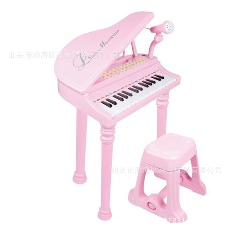 

Polaroid 1504a Children Toy Piano Multi-functional 31 Key Electronic Keyboard Light Music Charging Instrument