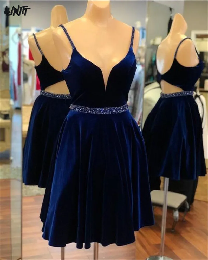velvet hoco dress