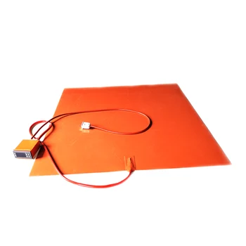 

110V 2000W 800*800*1.5mm Silicone Pad Heater for 3d printer adhesive digital thermostat on wire 1000mm lead wire
