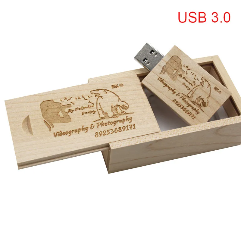 TEXT ME usb3.0 клен дерево+ коробка usb флеш-накопитель Флешка 4 ГБ 8 ГБ 16 ГБ 32 ГБ клен usb 3,0 деревянный логотип гравировка