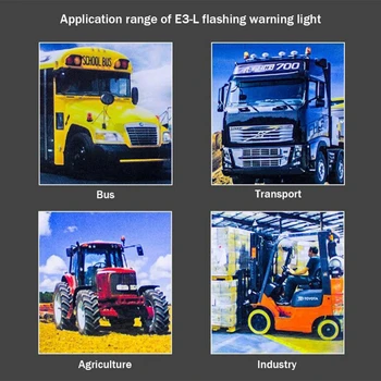 

12V 7.5W LED Warning Light Forklift Traffic Engineering For Car Strobe Light Magnetic Ceiling Lamp Hot