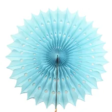Поперечная граница выдалбливают волновой бумажный веер в виде цветка украшения для свадебной вечеринки коготь веер круг DIY складной полый вентилятор