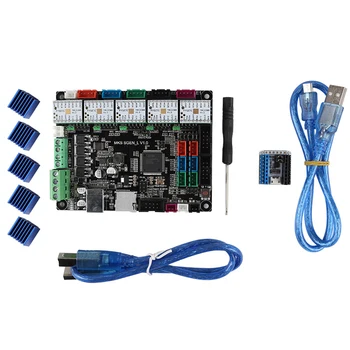 

MKS SGEN L Mainboard Compatible Smoothieware 32-Bit Marlin2.0 Support TMC2208 V1.2 with Tester for 3D Printer Parts