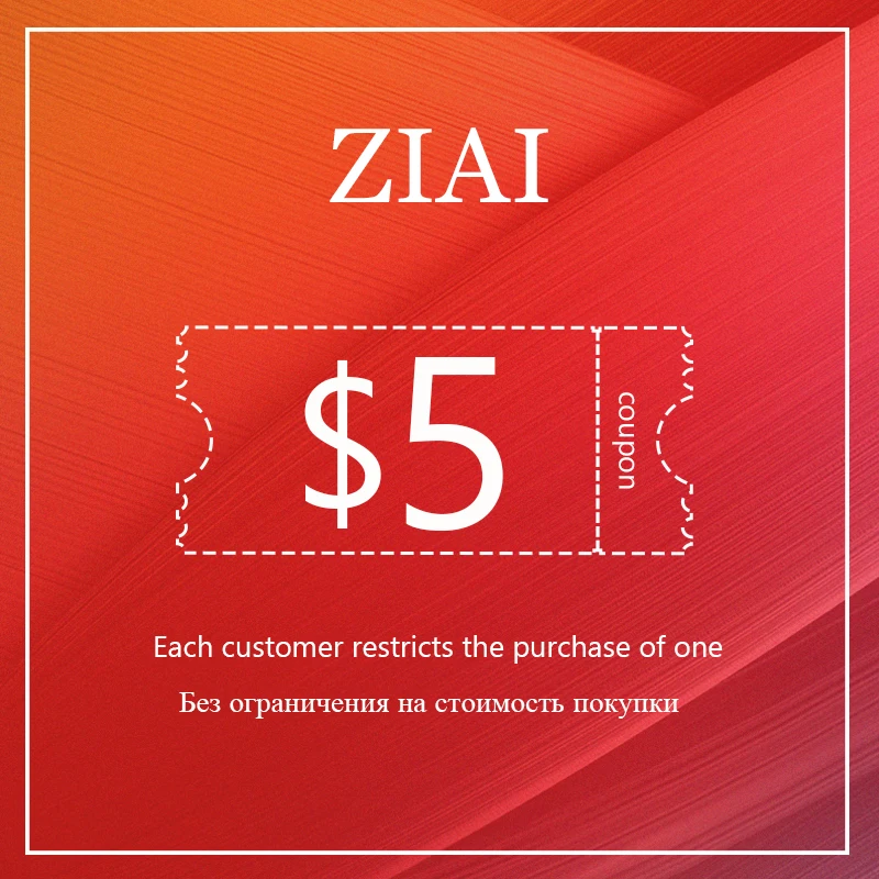 ZIAI 2020 Double 11 Carnival US $0 1 купить купон на 5 долларов некоторые продукты не могут быть