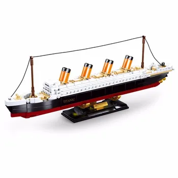

Titanic RMS Cruise Boat Ship City Model Building Kits 3D Blocks Educational Figures Hobbies for Child Bricks DIY Toys