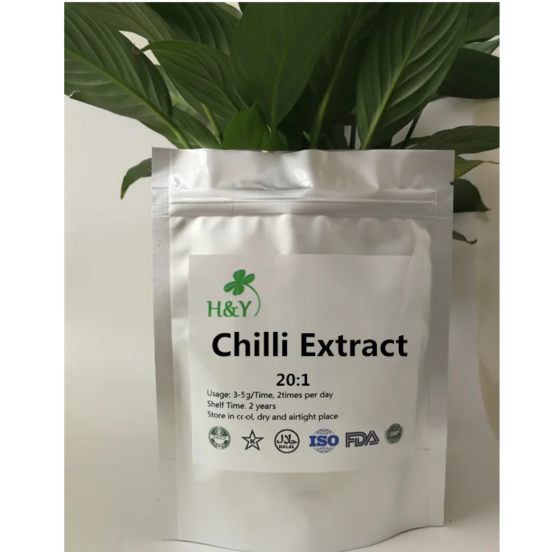 

150-1000g Free shipping Chilli Extract 20:1 powder Capsicum annuum extract hot pepper extract