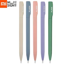 

Xiaomi Deli Nusign Gel Pen Rotating Ballpoint Pens Pучка Caneta 0.5MM Black Ink Stylo Smooth Writing Office School Stationery