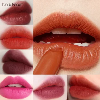 

6 Colors Lips Makeup Lipstick Lip Gloss Long Lasting Moisture Cosmetic Lipstick Red Lip Matte Lipstick focallure Waterproof