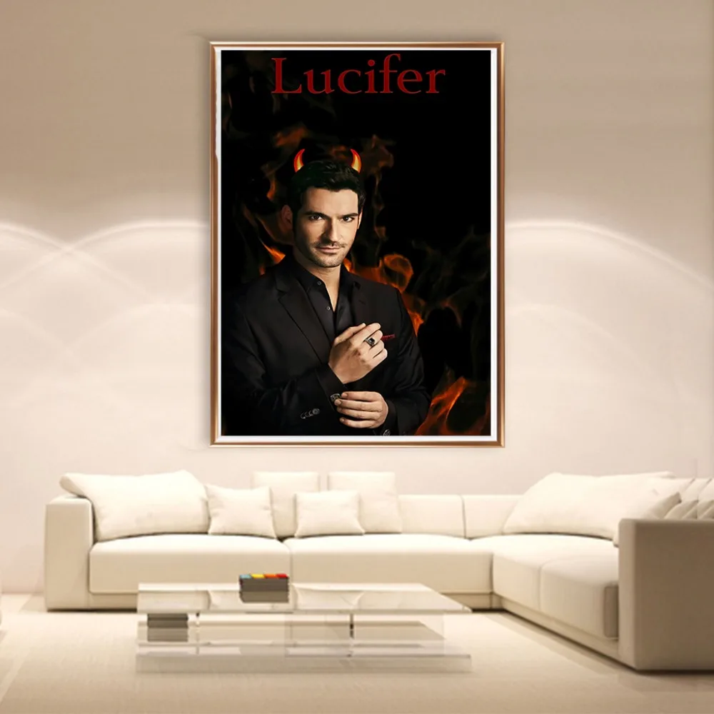 Hot High quality 5D DIY diamond painting Lucifer poster HD embroidery mosaic home decoration children gift HR236777 | Дом и сад